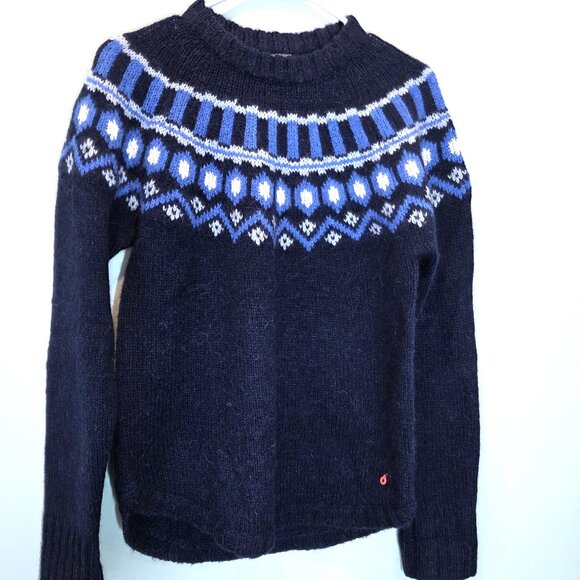 NWOT Kari Traa Fair Isle Alpaca Blend Sweater Size M - Picture 1 of 3